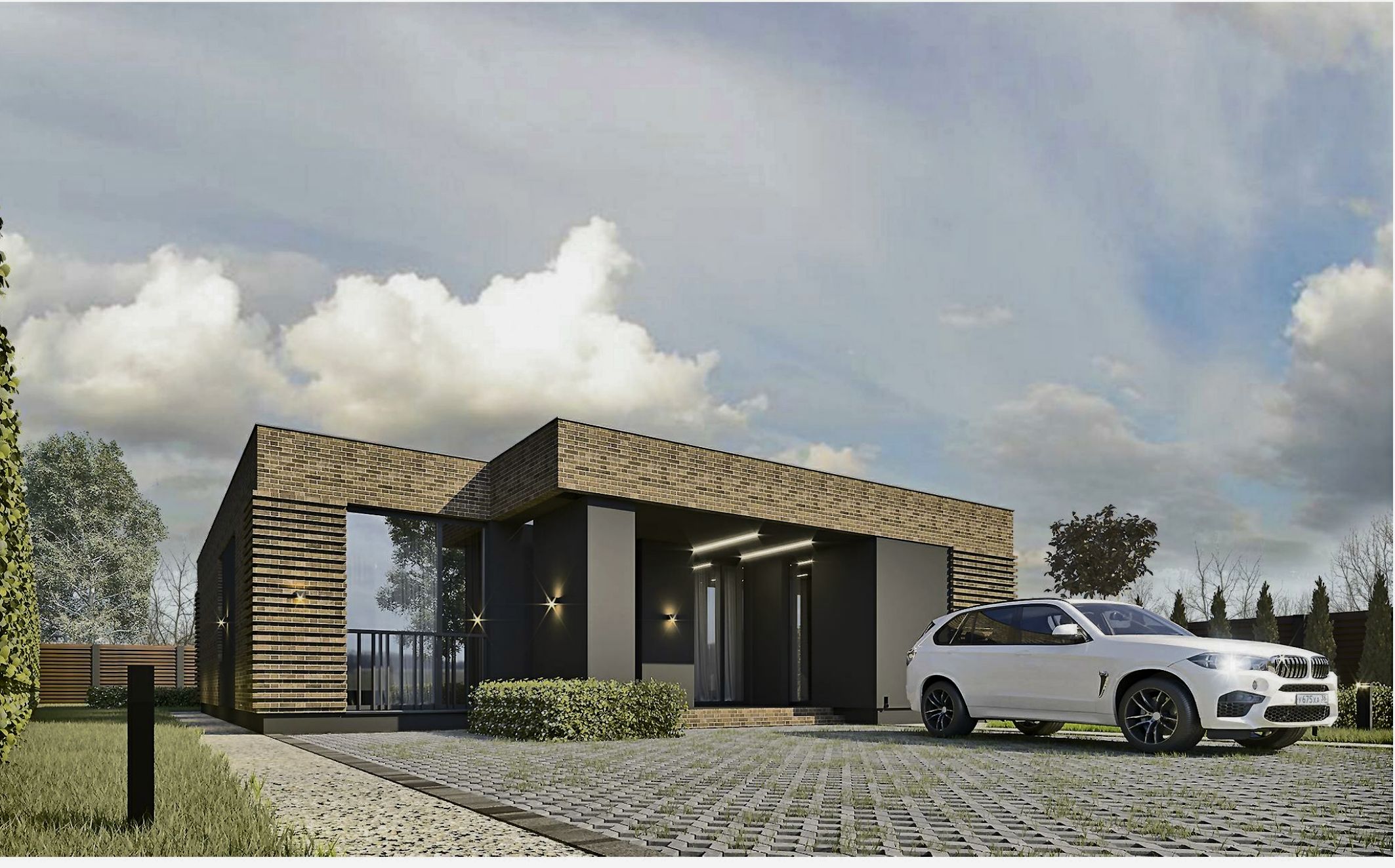 Шикарный одноэтажный дом ДСМ-208